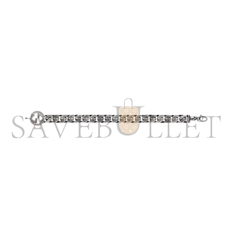 GUCCI INTERLOCKING CHAIN BRACELET 454285 GUCCI INTERLOCKING CHAIN BRACELET 454285